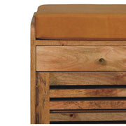 Shutter Shoe Rack With 2 Drawers - Beige - R&R Furniture Gallery (Fountain Valley, CA)