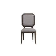 Selma - Side Chair (Set of 2) - Gray Fabric & Tobacco - R&R Furniture Gallery (Fountain Valley, CA)