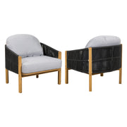 Grotta - Outdoor Wood Club Chair (Set of 2) - R&R Furniture Gallery (Fountain Valley, CA)