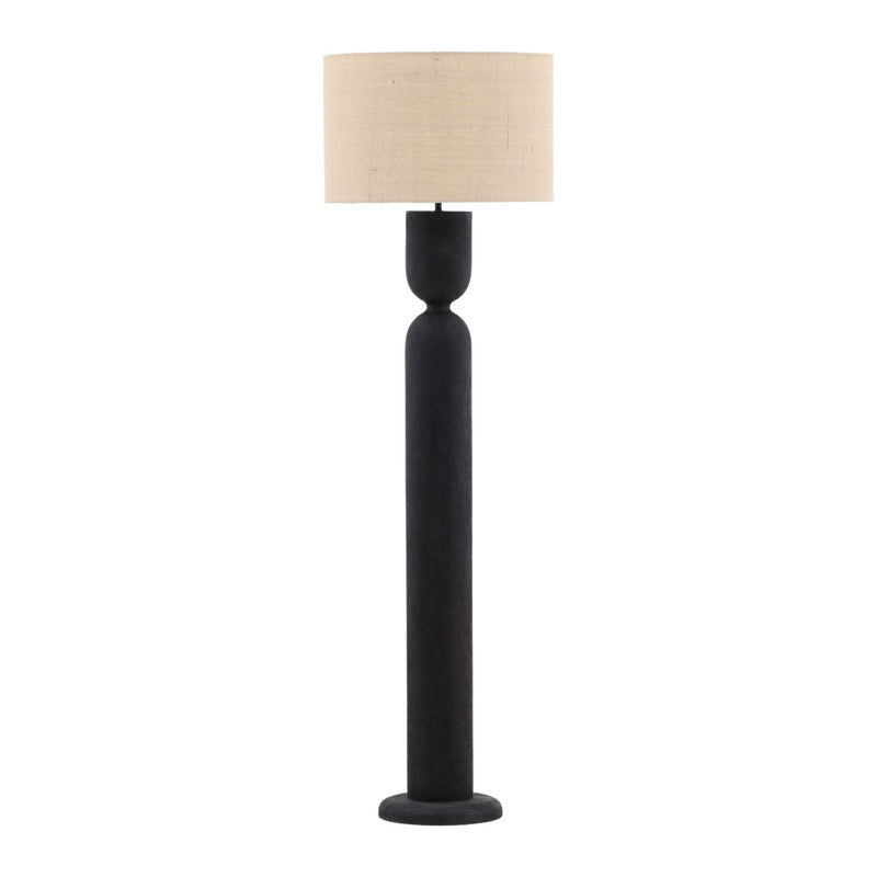 Orin - Floor Lamp - Black And Beige