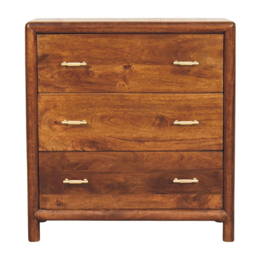 Regency - 3 Drawer Chest - Brown - R&R Furniture Gallery (Fountain Valley, CA)
