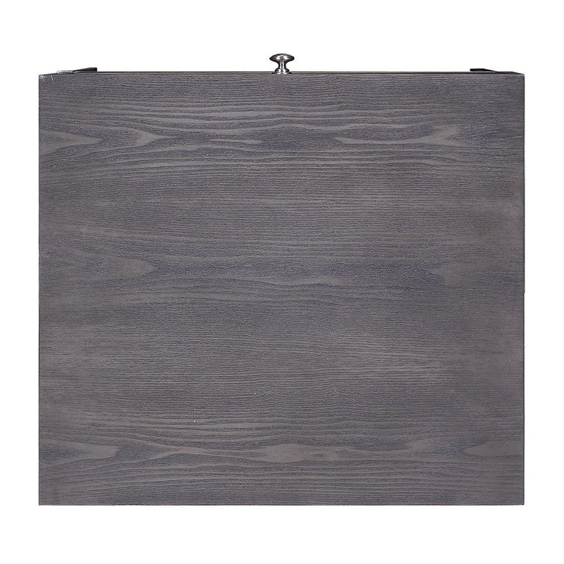 Iban - End Table - Gray Oak & Chrome - R&R Furniture Gallery (Fountain Valley, CA)