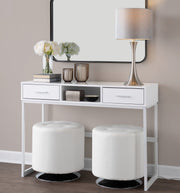 Pair of Lumi Source Lenuxe contemporary semi-gloss table lamps with sleek modern design, set of two, featuring elegant semi-gloss finish.