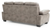 Glory Furniture Marta stationary sofa with plush cushions and modern design, shown in a living room setting.