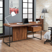 Sara - Writing Desk - Walnut & Sandy Black - R&R Furniture Gallery (Fountain Valley, CA)