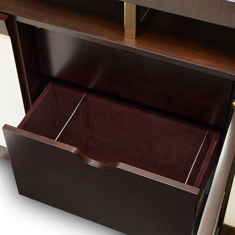 Belmont Place - China Cabinet - Espresso - R&R Furniture Gallery (Fountain Valley, CA)