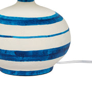 Positano - Striped Papier Mache Table Lamp - R&R Furniture Gallery (Fountain Valley, CA)