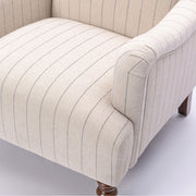 Sylvia - Striped Arm Chair - Natural - R&R Furniture Gallery (Fountain Valley, CA)
