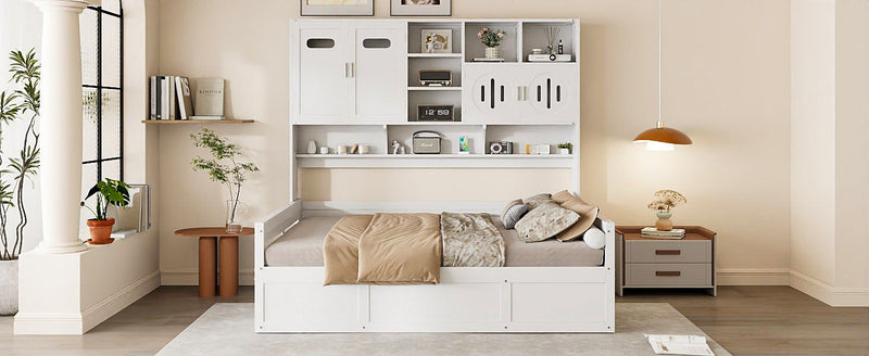 Daybed With All-In-One Cabinet And Shelf - R&R Furniture Gallery (Fountain Valley, CA)