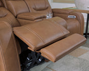 Knightington - Power Reclining Loveseat With Audio Seating - R&R Furniture Gallery (Fountain Valley, CA)