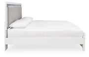 Maeling - King Upholstered Panel Bed - White - R&R Furniture Gallery (Fountain Valley, CA)