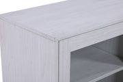 Summit - TV Stand Console With Fireplace - White Walnut Finish - R&R Furniture Gallery (Fountain Valley, CA)