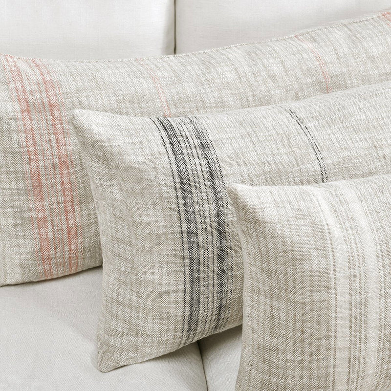 Ria - 36" x 16" Pillow - Natural / Black