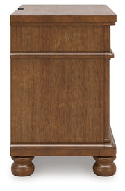 Rowlenstown - Three Drawer Night Stand - R&R Furniture Gallery (Fountain Valley, CA)