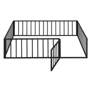 Metal Floor Bed Frame With Fence And Door - R&R Furniture Gallery (Fountain Valley, CA)