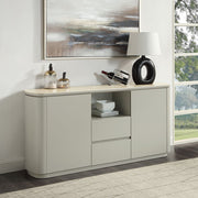 Ingram - Server - Ceramic Top & Light Gray - R&R Furniture Gallery (Fountain Valley, CA)