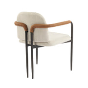Modern Dining Chair Set With Durable Iron Frame And Comfortable Fabric Upholstery - R&R Furniture Gallery (Fountain Valley, CA)