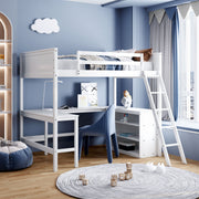 Loft Bed With Shelves With Desk - R&R Furniture Gallery (Fountain Valley, CA)