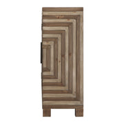 Light brown Uttermost Layton Geometric Console Cabinet with modern design and sleek accent cabinet style.