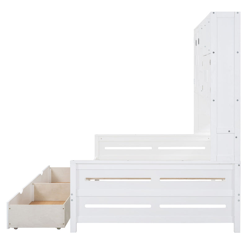 Daybed With All-In-One Cabinet And Shelf - R&R Furniture Gallery (Fountain Valley, CA)