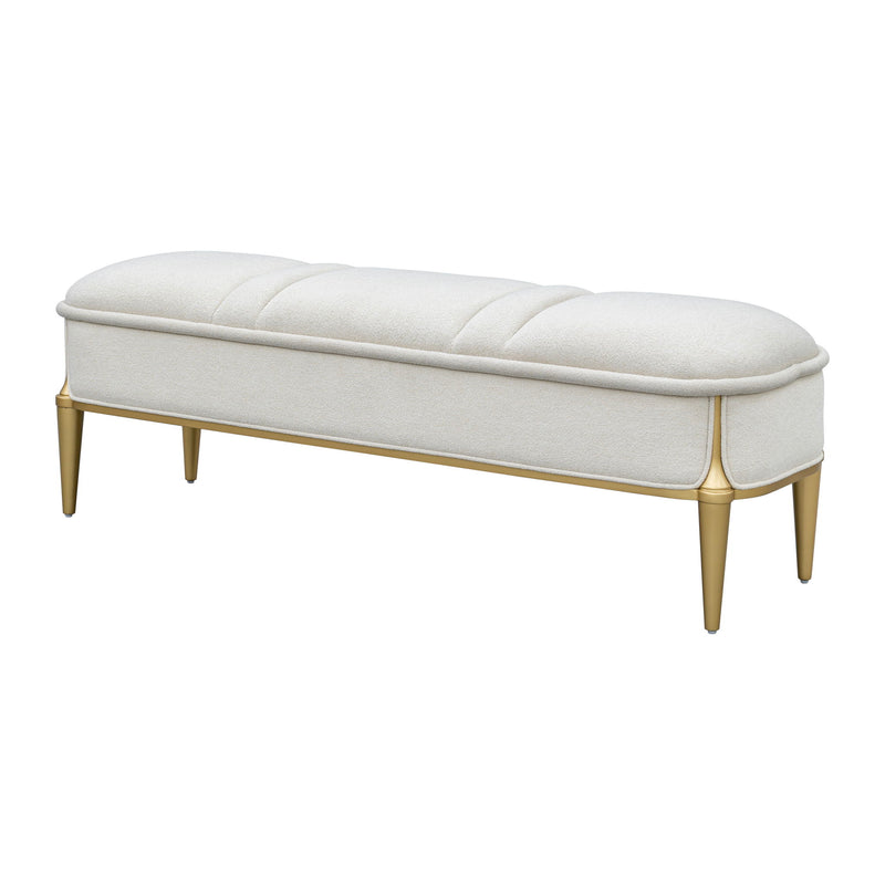 Scotts Square - Accent Bench - Light Champagne - R&R Furniture Gallery (Fountain Valley, CA)