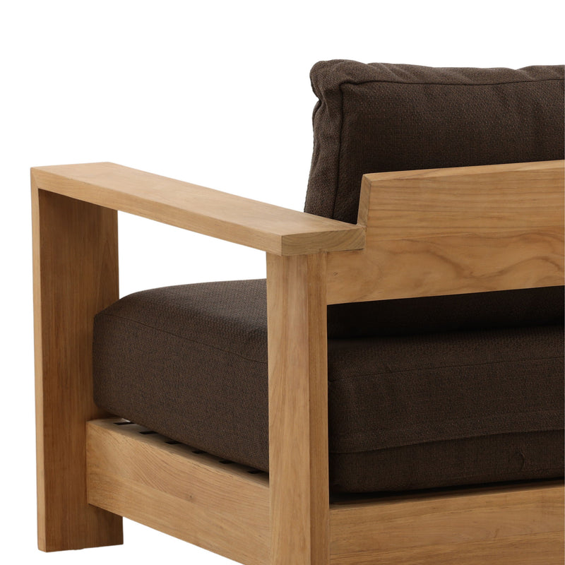 Naya - Outdoor Sofa Chair - Woolacombe Chocolate And Natural