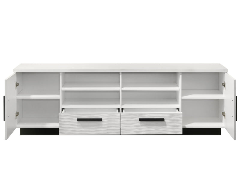 Matilda - TV Stand With Drawers - White Finish - R&R Furniture Gallery (Fountain Valley, CA)