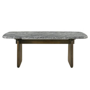 Dillon - Dining Table With Marble Top - Natural / Walnut - R&R Furniture Gallery (Fountain Valley, CA)