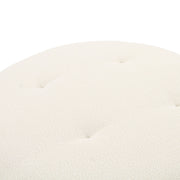 Fickle - Swivel Ottoman - Cream - R&R Furniture Gallery (Fountain Valley, CA)
