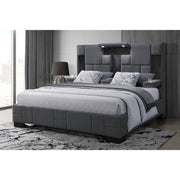Yaris - Contemporary Bed With Wireless Charging And LED Lights - R&R Furniture Gallery (Fountain Valley, CA)
