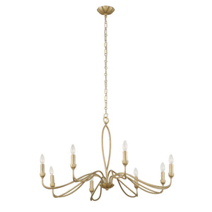 Corella - 8 Light Chandelier - Gold