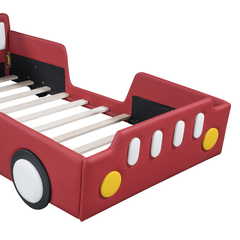 Race Car Shaped Platform Bed With Wheels - R&R Furniture Gallery (Fountain Valley, CA)