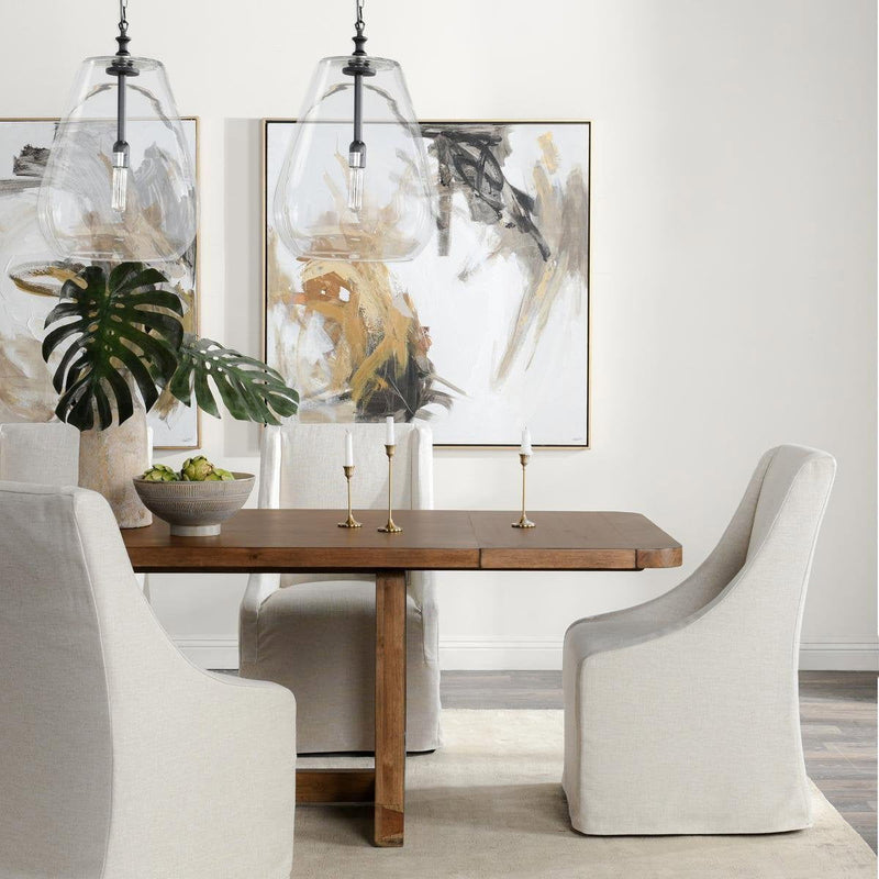 Lyra - Extendable Dining Table - Smoke Brown - R&R Furniture Gallery (Fountain Valley, CA)