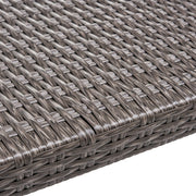 Savannah - Outdoor Wicker And Ottoman - Gray - R&R Furniture Gallery (Fountain Valley, CA)