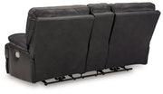 Mountainous - Power Reclining Loveseat With Console /Adj Headrest - Eclipse - R&R Furniture Gallery (Fountain Valley, CA)