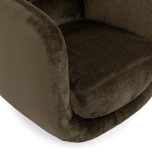 Nico - Upholstered Swivel Chair - Olive Green - R&R Furniture Gallery (Fountain Valley, CA)