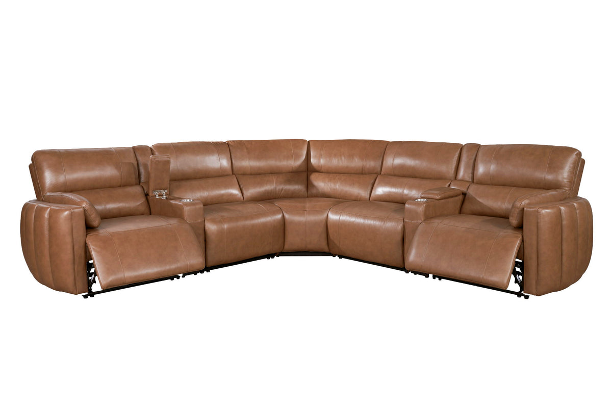 Modesto - Modular Power Reclining Sectional With Power Adjustable Headrests