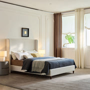 Harper - Tall Headboard Upholstered Bed With Elegant Simplicity - R&R Furniture Gallery (Fountain Valley, CA)