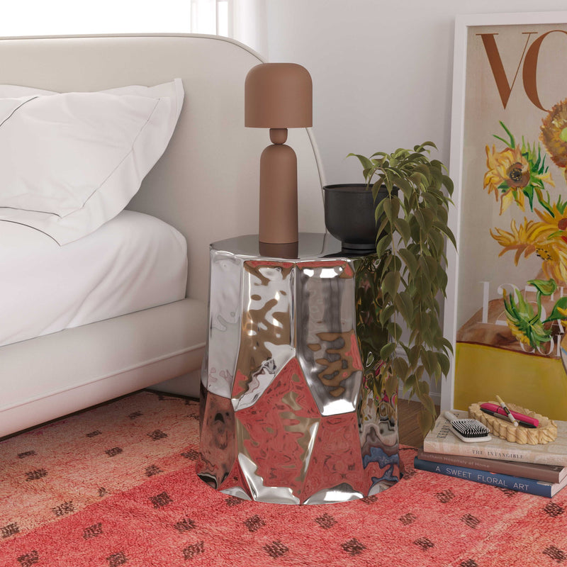 Forma - Side Table - Chrome - R&R Furniture Gallery (Fountain Valley, CA)