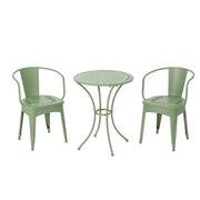 Ambrosia - 3 Piece Bistro Set With Leaf Motifs Top And Seat - R&R Furniture Gallery (Fountain Valley, CA)