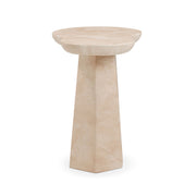 Zaya - Faux Marble Side Table - Rose - R&R Furniture Gallery (Fountain Valley, CA)