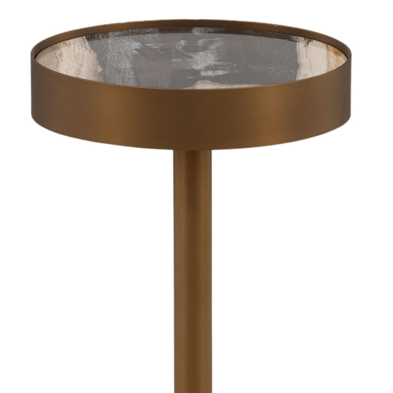Orlin - Side Table - Black And Bronze