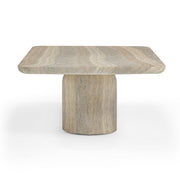 Tyche - Indoor / Outdoor Concrete Rectangular Coffee Table - Faux Travertine - R&R Furniture Gallery (Fountain Valley, CA)
