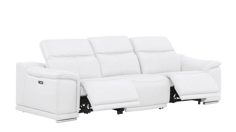 2679 - Power Reclining Sofa, Console Loveseat & Chair Set In Genuine Leather (5 Recliners)
