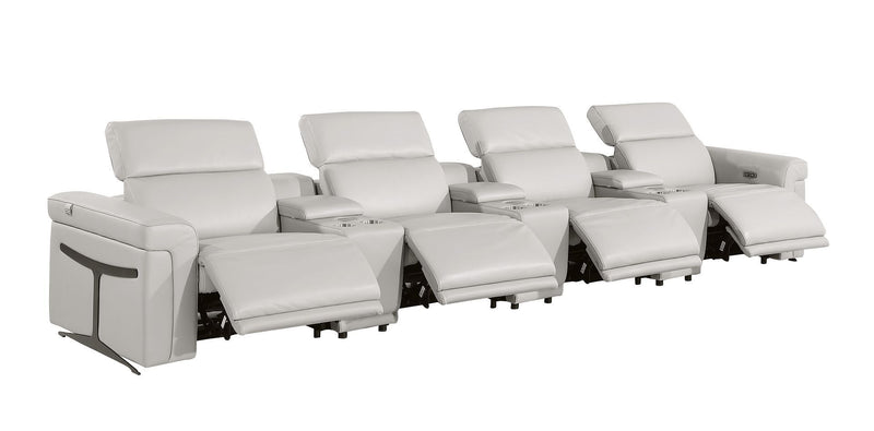 1126 - 7-Piece Modular Power Reclining Sofa In With 4 Power Recliners & Power Headrests
