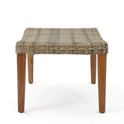 Outdoor Rattan Wicker Ottomans - Gray - R&R Furniture Gallery (Fountain Valley, CA)