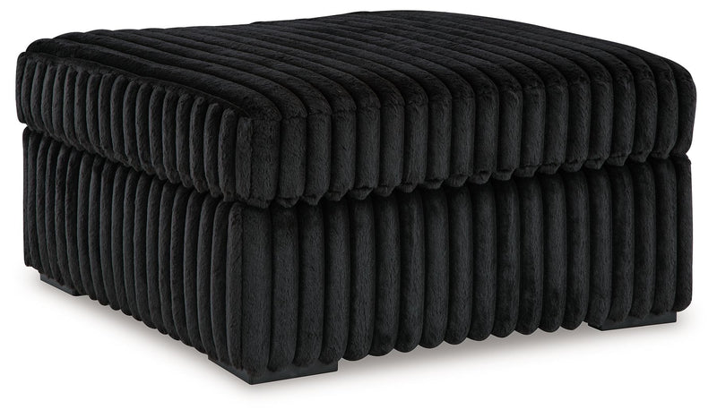 Midnight-Madness - Oversized Accent Ottoman - R&R Furniture Gallery (Fountain Valley, CA)