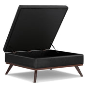 Owen - Multifunctional Square Coffee Table Storage Ottoman - R&R Furniture Gallery (Fountain Valley, CA)