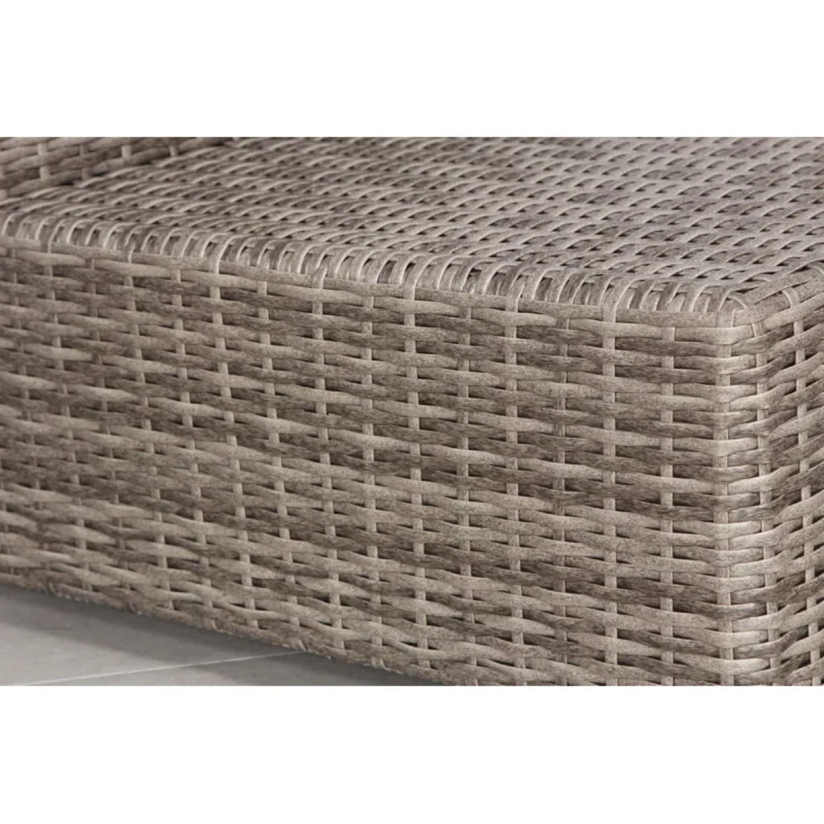 6 Seater Rattan Wicker Outdoor Lounge Set With Cushions - Gray Mix