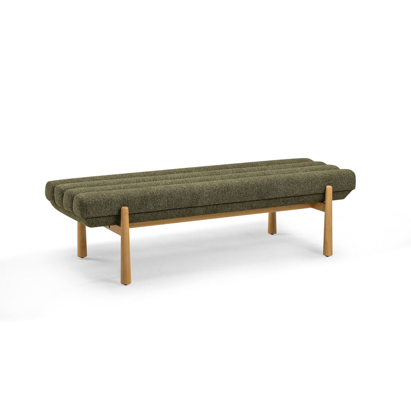 Julianna - Textured Fabric Bench - R&R Furniture Gallery (Fountain Valley, CA)